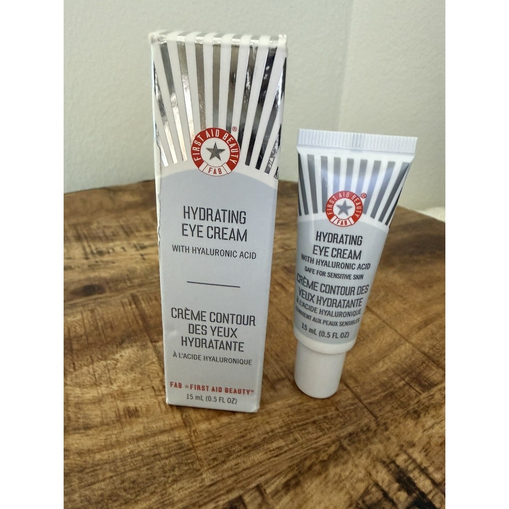 First Aid Beauty Hydrating Eye Cream With Hyaluronic Acid .5 fl oz NIB